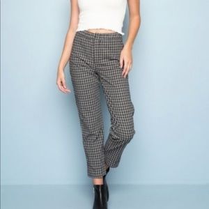 brandy melville black and white tilden pants